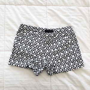 Navy Pattern Shorts